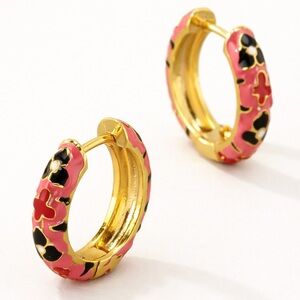 Floral Huggies Earrings (9017)